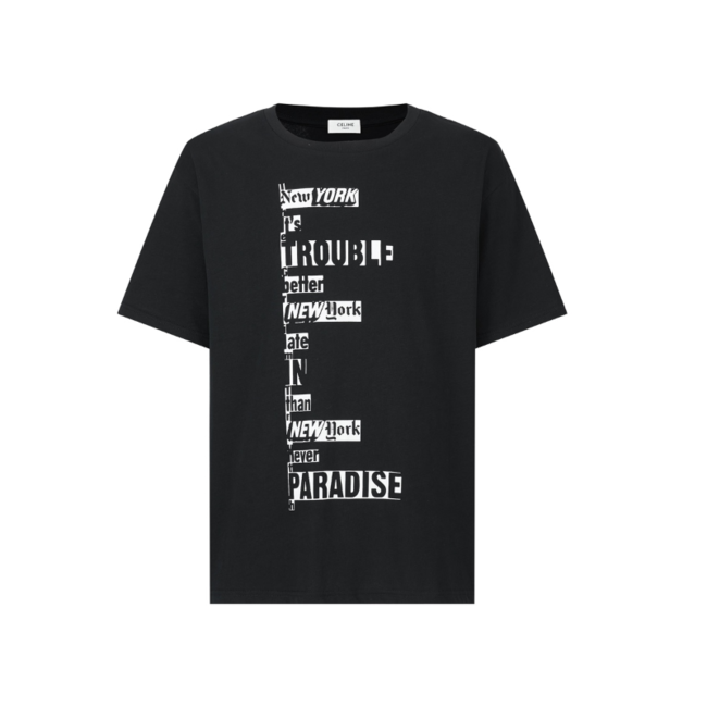 [Premium] 셀린느 배리지 레터 반팔 티셔츠 [매장-90만원대]